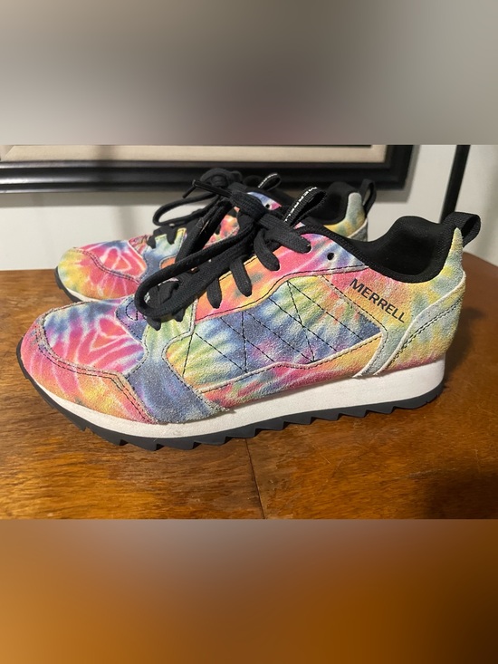 Merrell Shoes - Limited Edition Merrell Alpine Tie-Dye Suede Sneakers with Black Accents